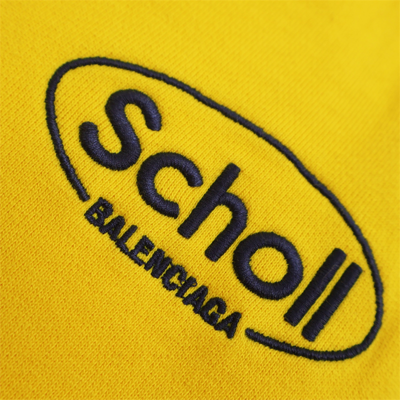 발렌시아가 x 숄 Scholl 로고 와이드 오버사이즈 팬츠（세븐） - 상세 이미지
