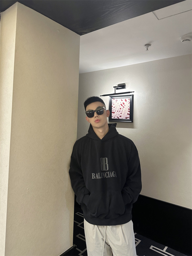 발렌시아가 나노 BB 미디엄 핏 후디（세븐） - 상세 이미지