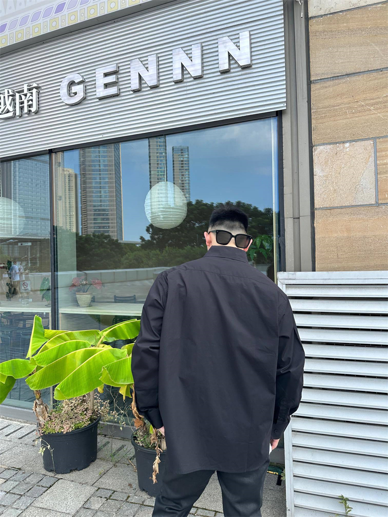 발렌시아가 나노 BB 아트워크 포플린 셔츠（세븐） - 상세 이미지