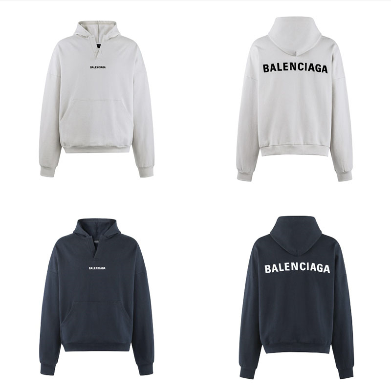 발렌시아가 발렌시아가 로고 코튼 후드 스웨트셔츠 레플리카 16번 이미지 - 의류 | 세미샵 레플리카 사이트