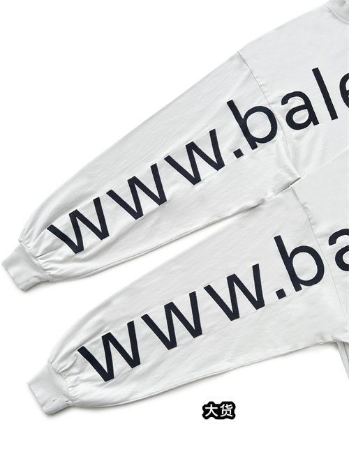 발렌시아가 롱슬리브 도트 BAL.COM 긴팔 티셔츠 - 상세 이미지