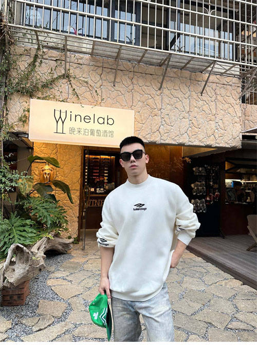발렌시아가 스키 3B 스포츠 아이콘 스웨터 니트（세븐） - 상세 이미지