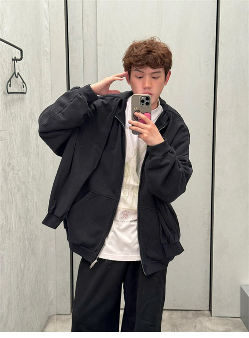 Balenciaga 발렌시아가 유니티 스포츠 아이콘 인코그니토 오버사이즈 후드 집업 레플리카 10번 이미지 - 의류 | 세미샵 레플리카 사이트