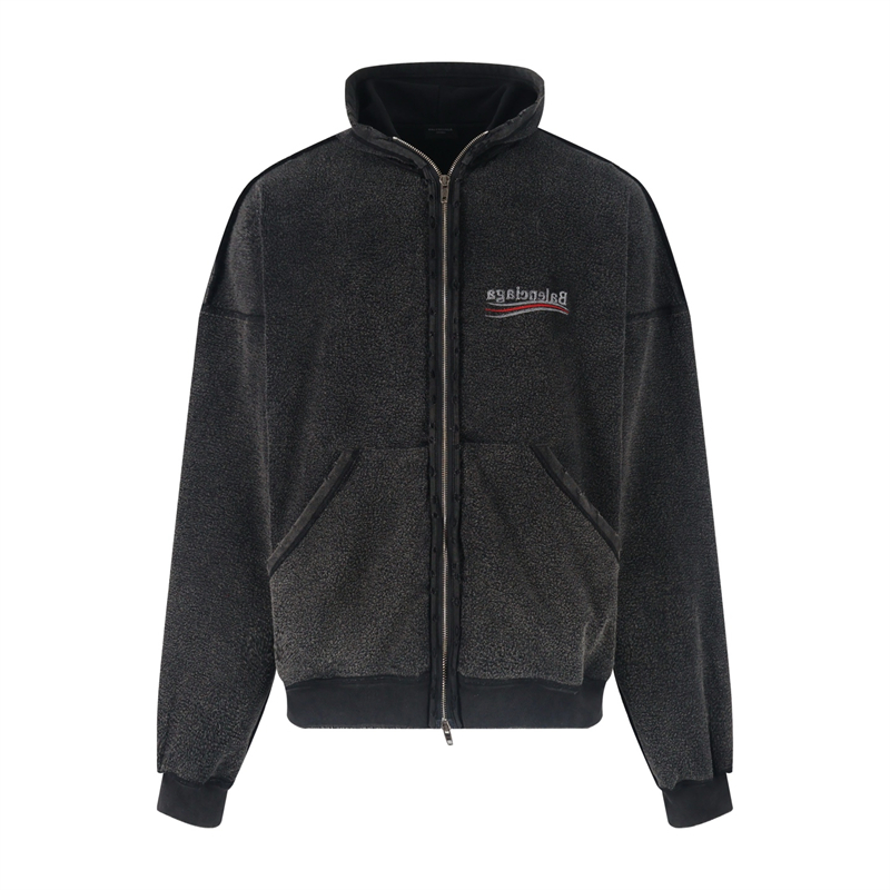 Balenciaga 발렌시아가 폴리티컬 캠페인 인사이드 아웃 라지 핏 집업 후드 레플리카 4번 이미지 - 의류 | 세미샵 레플리카 사이트