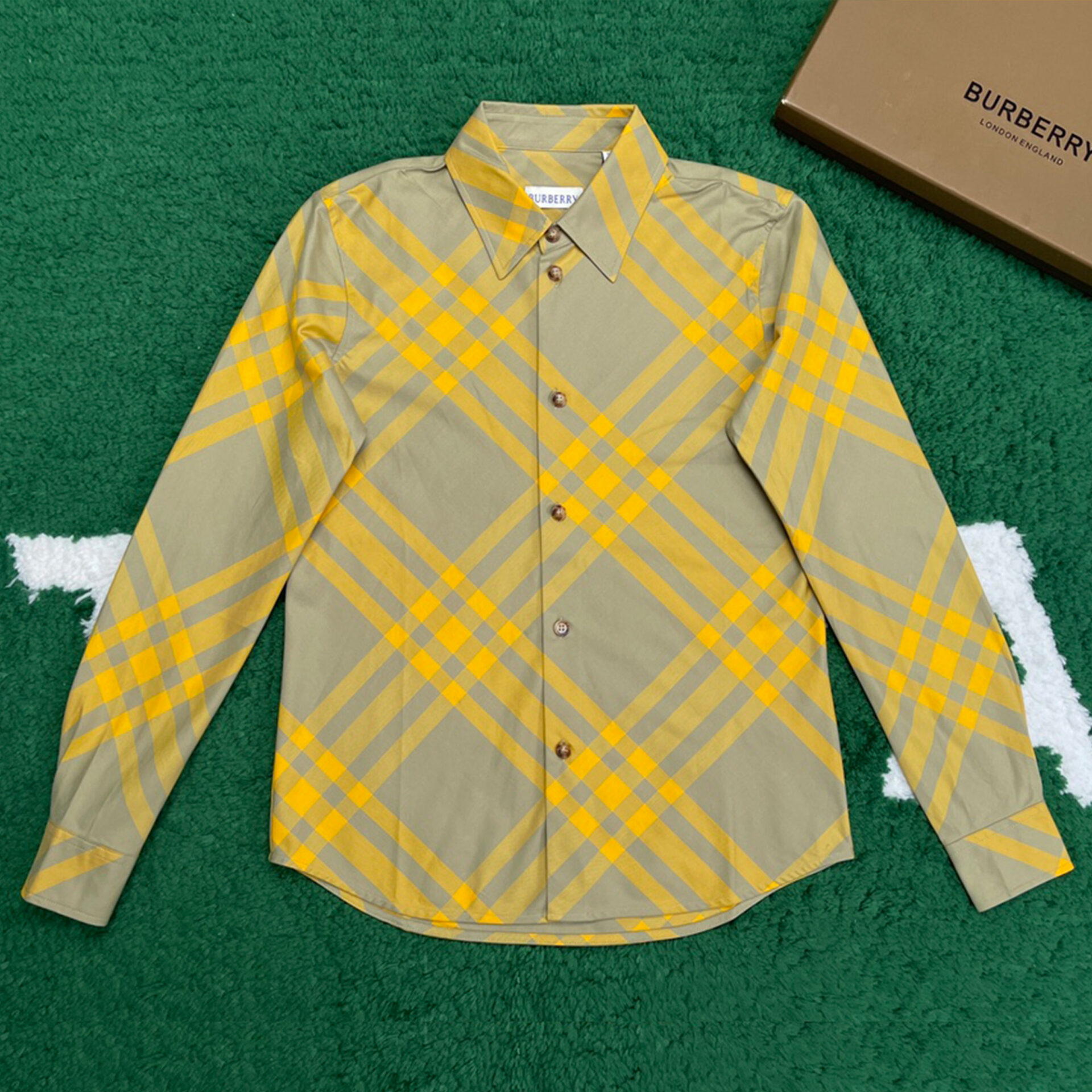 Burberry 버버리 23FW 체크 코튼 긴팔 셔츠 레플리카 1번 이미지 - 의류 | 세미샵 레플리카 사이트