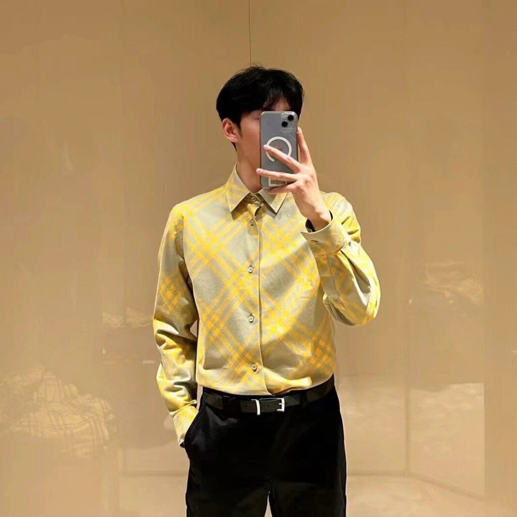 Burberry 버버리 23FW 체크 코튼 긴팔 셔츠 레플리카 2번 이미지 - 의류 | 세미샵 레플리카 사이트