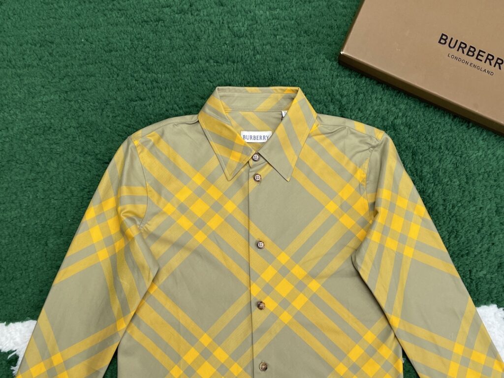 Burberry 버버리 23FW 체크 코튼 긴팔 셔츠 레플리카 5번 이미지 - 의류 | 세미샵 레플리카 사이트