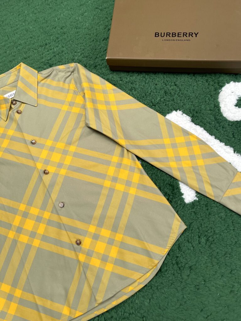 Burberry 버버리 23FW 체크 코튼 긴팔 셔츠 레플리카 6번 이미지 - 의류 | 세미샵 레플리카 사이트