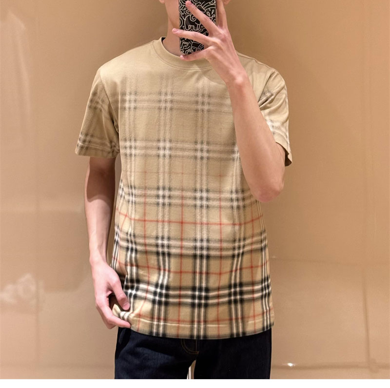 버버리 버버리 그라데이션 체크 코튼 티셔츠 레플리카 11번 이미지 - 의류 | 세미샵 레플리카 사이트