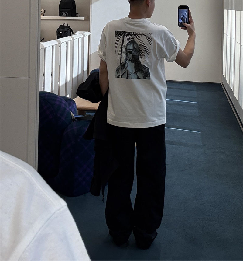 버버리 버버리 레인 오어 샤인 코튼 반팔 티셔츠 레플리카 9번 이미지 - 의류 | 세미샵 레플리카 사이트