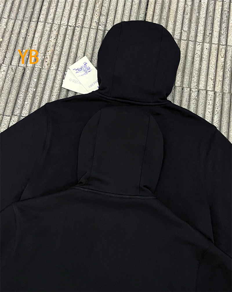 버버리 버버리 체크 코튼 블렌드 후드 집업 탑 레플리카 4번 이미지 - 의류 | 세미샵 레플리카 사이트