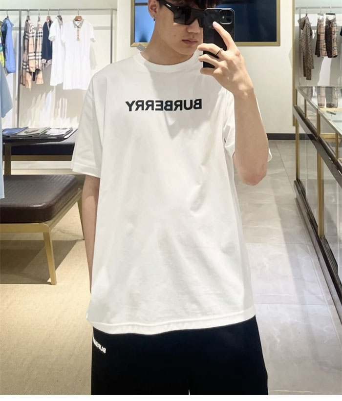 버버리 버버리 코튼 로고 반팔 티셔츠 레플리카 20번 이미지 - 의류 | 세미샵 레플리카 사이트