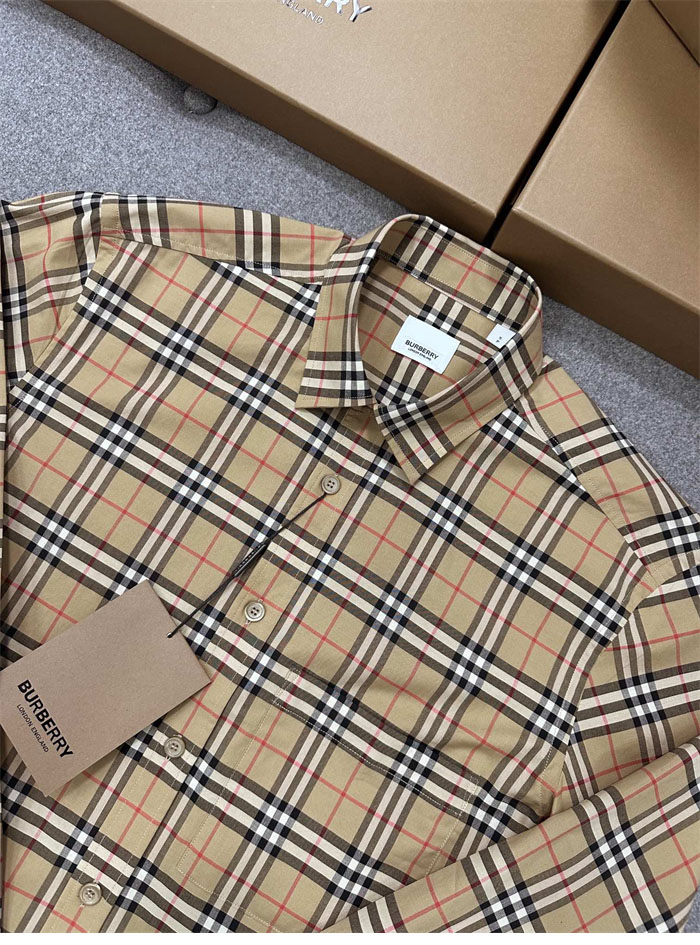 Burberry 버버리 클래식 체크 코튼 포플린 셔츠 레플리카 7번 이미지 - 의류 | 세미샵 레플리카 사이트