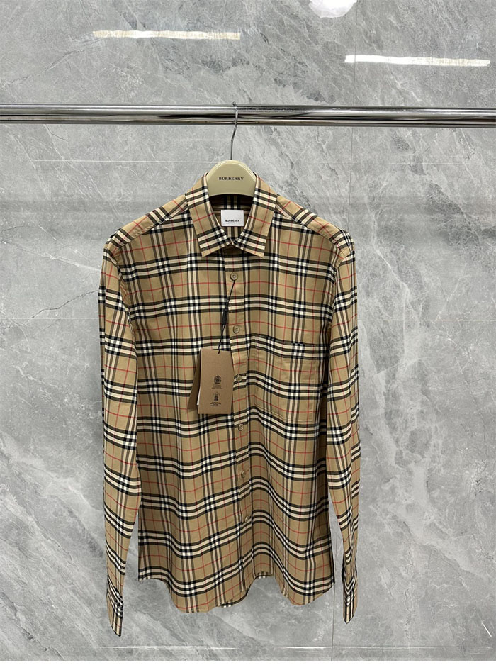 Burberry 버버리 클래식 체크 코튼 포플린 셔츠 레플리카 20번 이미지 - 의류 | 세미샵 레플리카 사이트