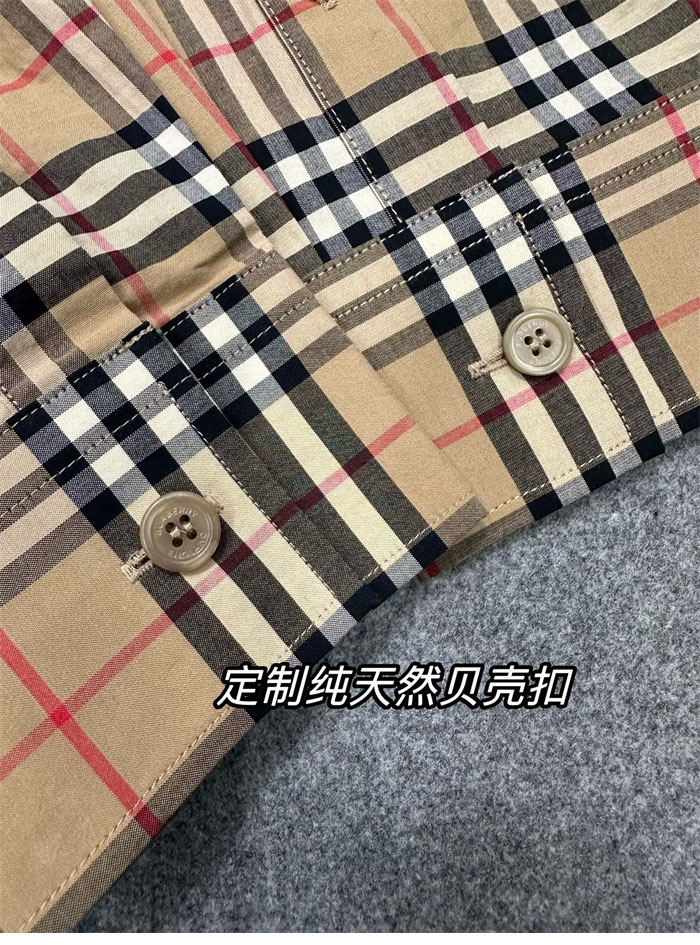 Burberry 버버리 클래식 체크 코튼 포플린 셔츠 레플리카 24번 이미지 - 의류 | 세미샵 레플리카 사이트