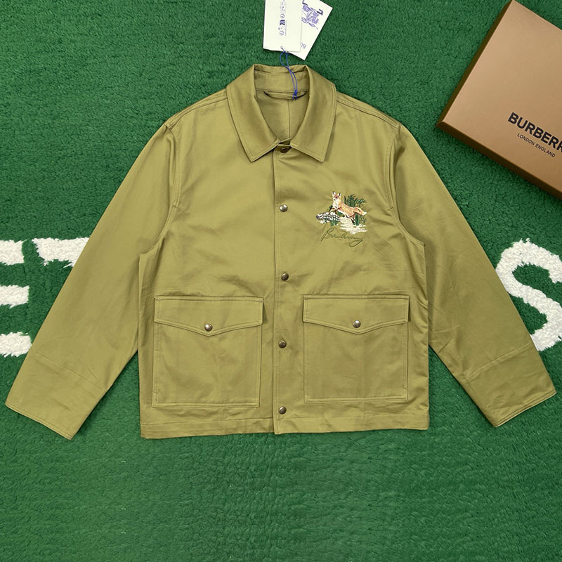 버버리 폭스 개버딘 자켓