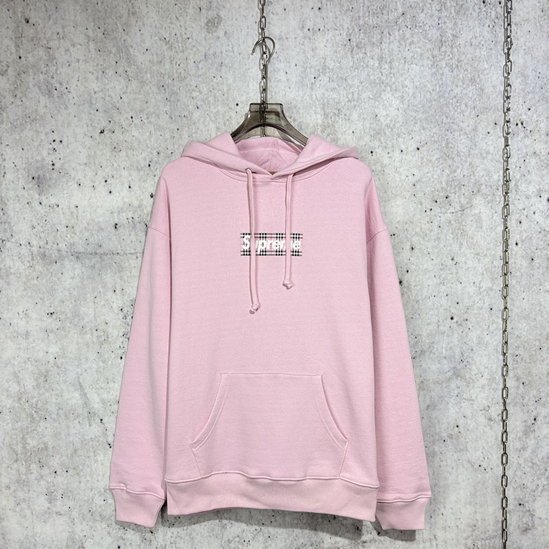 버버리x슈프림 박스로고 후드