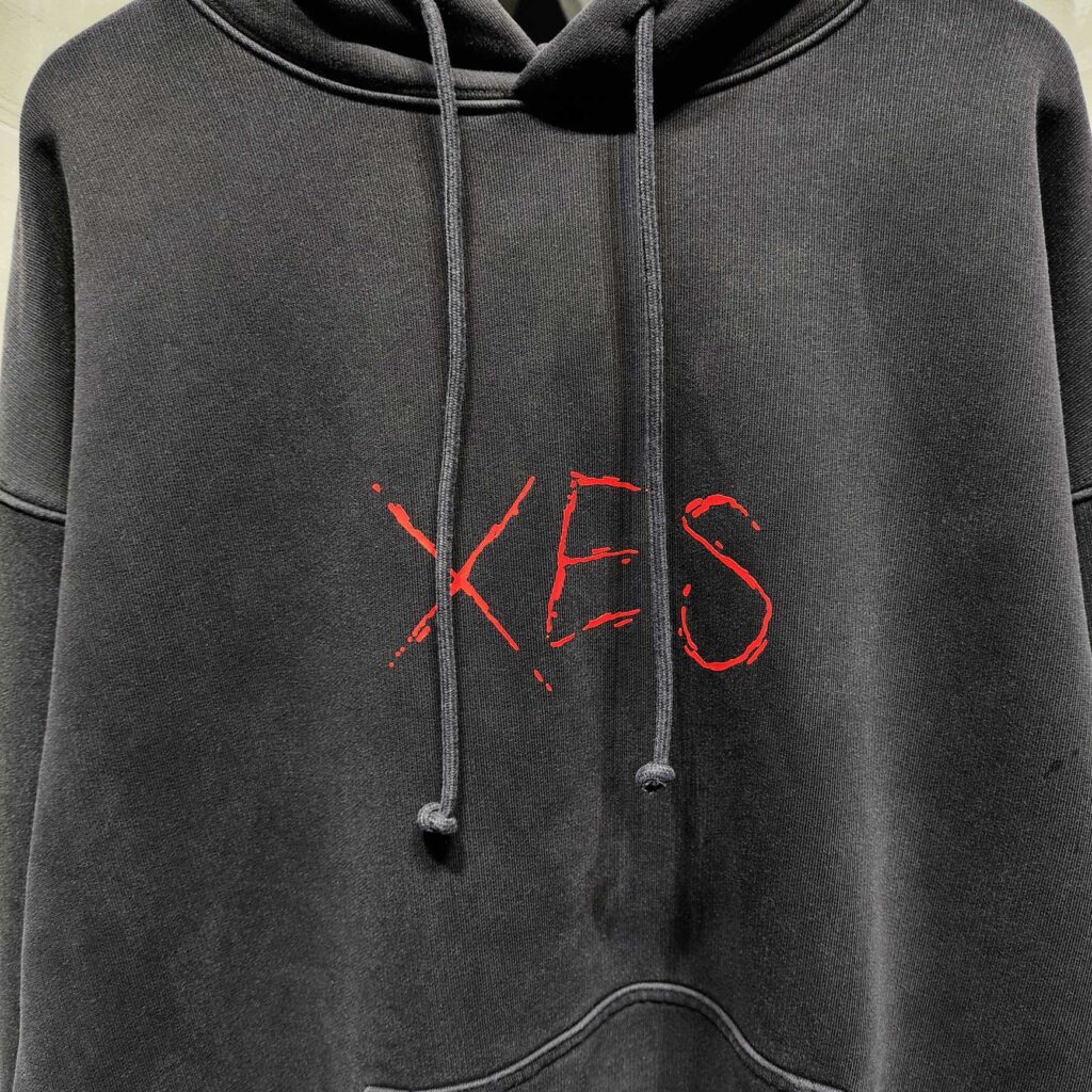 베트멍 24SS XES 오버사이즈 후드 티셔츠 블랙 - 상세 이미지