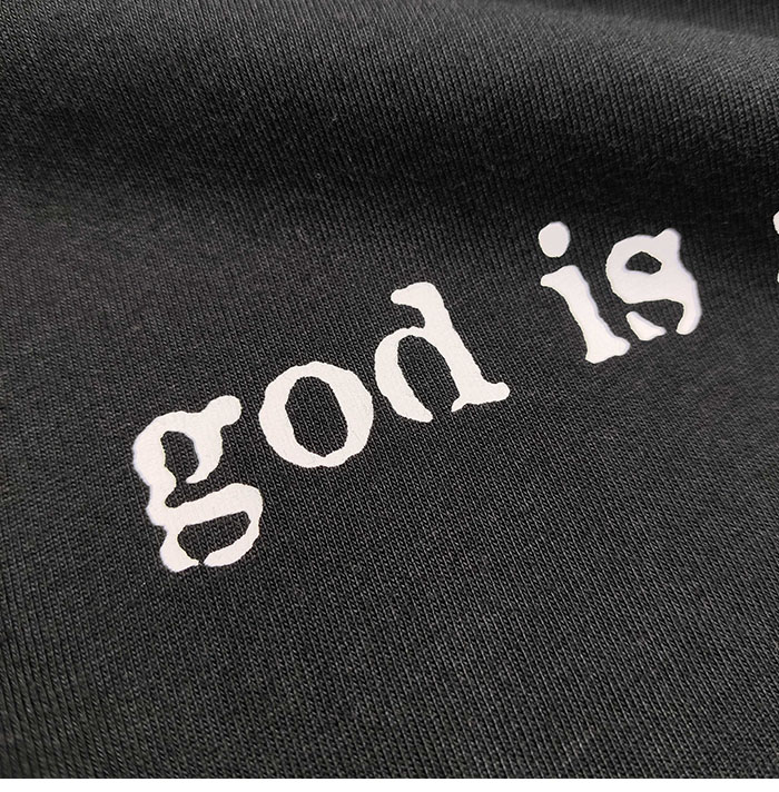 베트멍 God Is A Woman 크롭 박시 티셔츠 - 상세 이미지