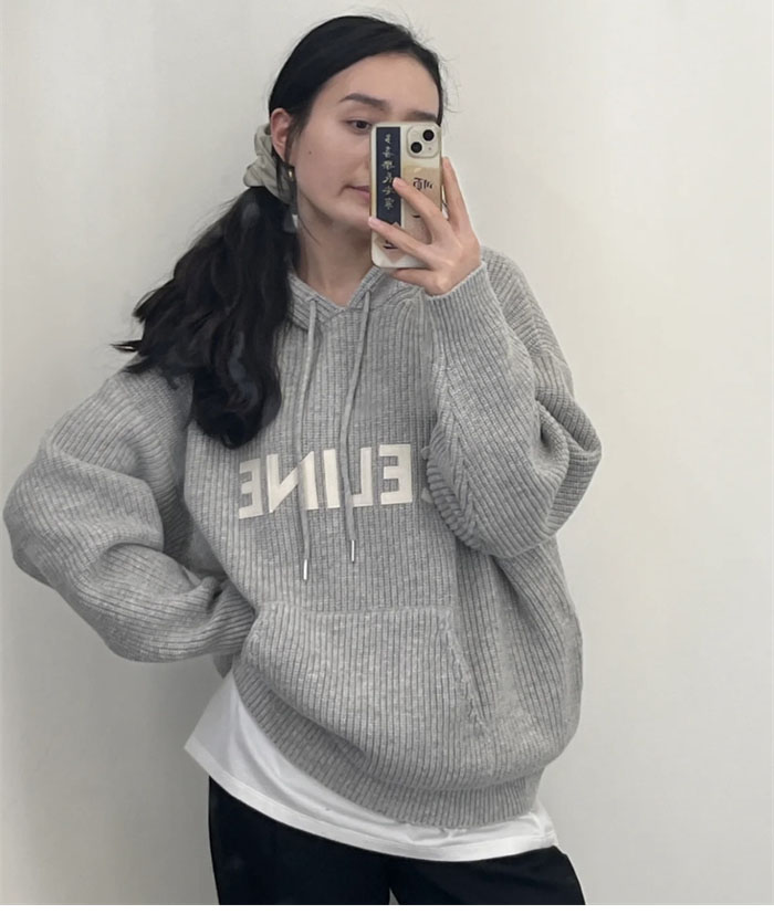 C E L I N E 셀린느 립드 울 오버사이즈 스웨터 후드 레플리카 7번 이미지 - 의류 | 세미샵 레플리카 사이트