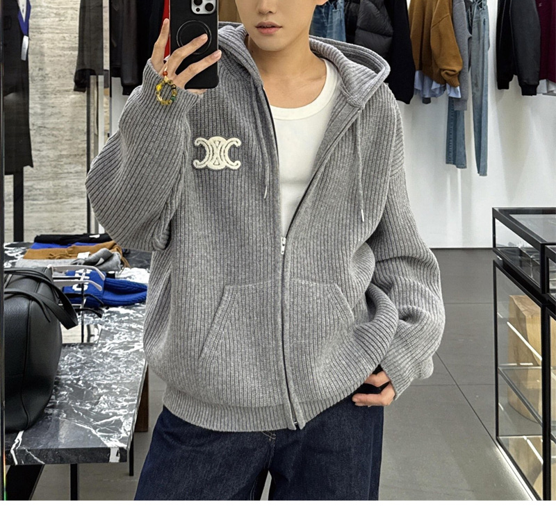 셀린느 셀린느 트리옹프 후드 집업 가디건（레어） 레플리카 6번 이미지 - 의류 | 세미샵 레플리카 사이트