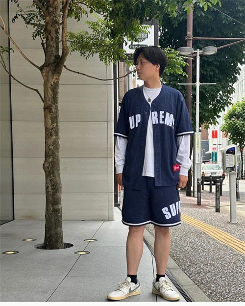 슈프림 울트라스웨이드 메쉬 숏 팬츠 네이비 - 상세 이미지