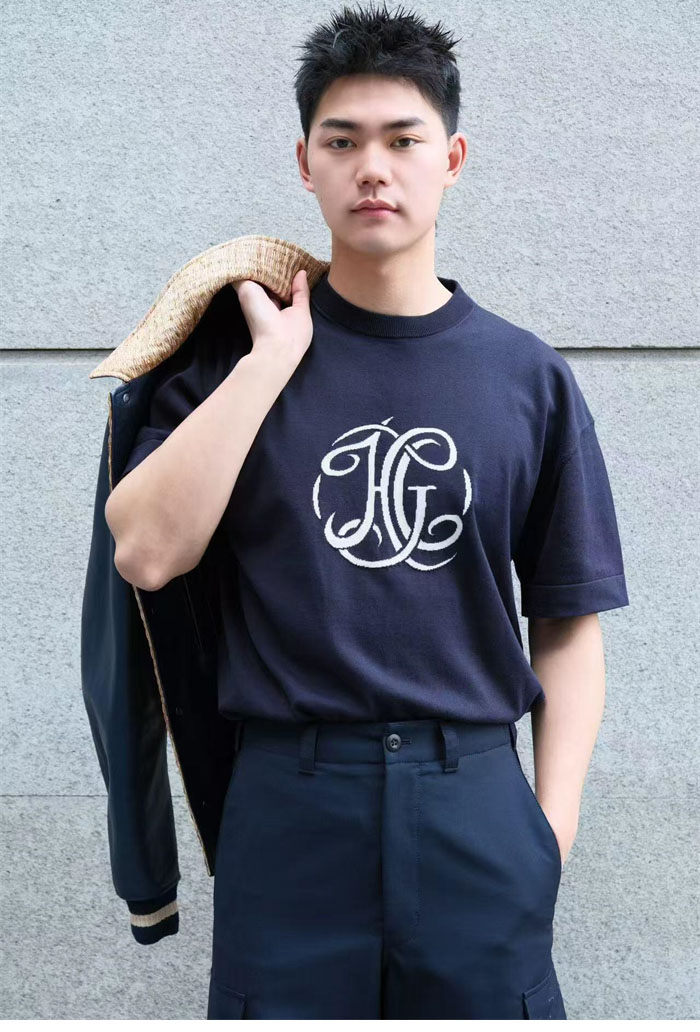 지방시 니트 HG 자카드 반팔 티셔츠（세븐） - 상세 이미지