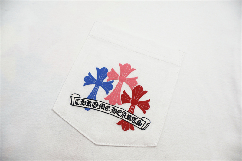 Chrome Hearts 크롬하츠 멀티 컬러 크로스 세머터리 롱슬리브 티셔츠 레플리카 9번 이미지 - 의류 | 세미샵 레플리카 사이트