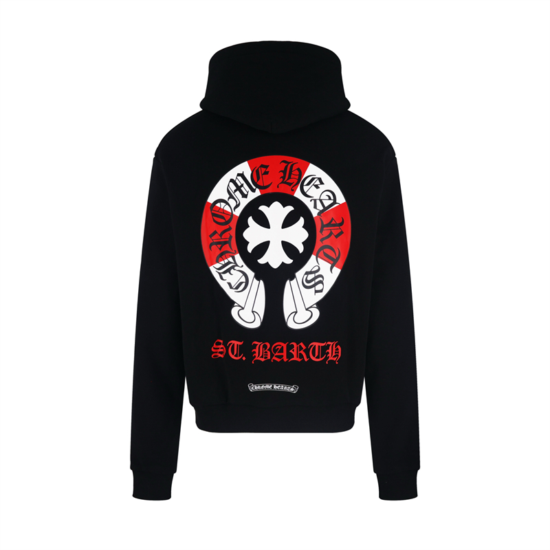 Chrome Hearts 크롬하츠 세인트 바스 익스클루시브 풀오버 후드 티셔츠 레플리카 5번 이미지 - 의류 | 세미샵 레플리카 사이트