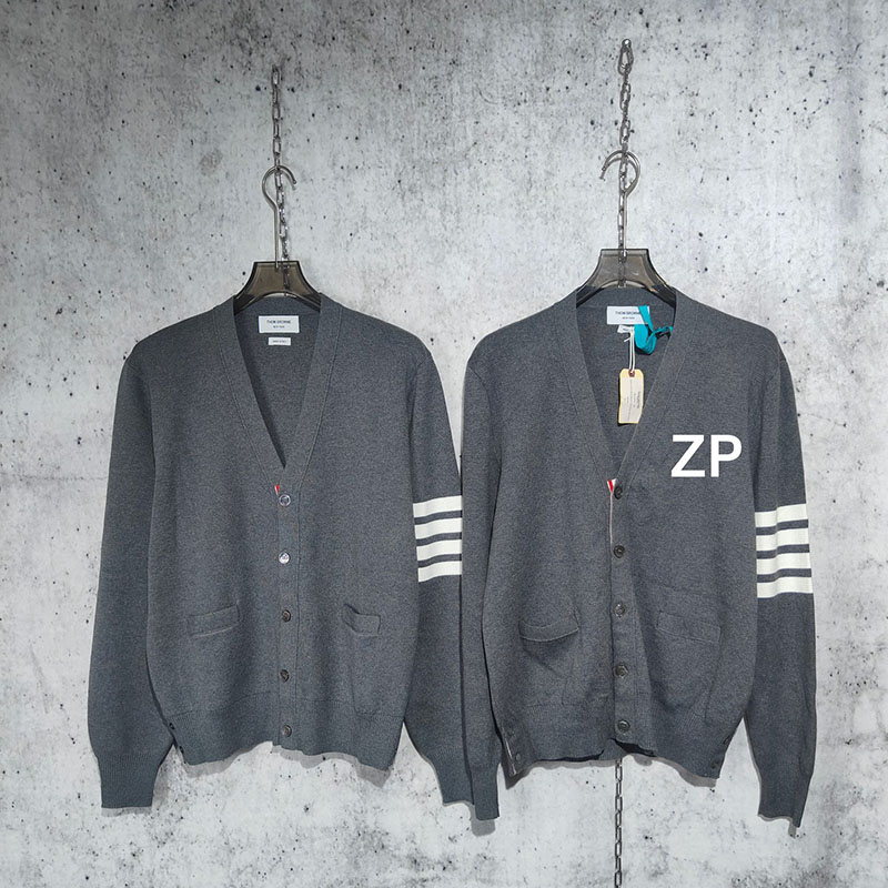 Thom Browne 톰브라운 사선완장 밀라노 스티치 코튼 크레이프 가디건 레플리카 1번 이미지 - 의류 | 세미샵 레플리카 사이트