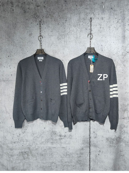 Thom Browne 톰브라운 사선완장 밀라노 스티치 코튼 크레이프 가디건 레플리카 2번 이미지 - 의류 | 세미샵 레플리카 사이트