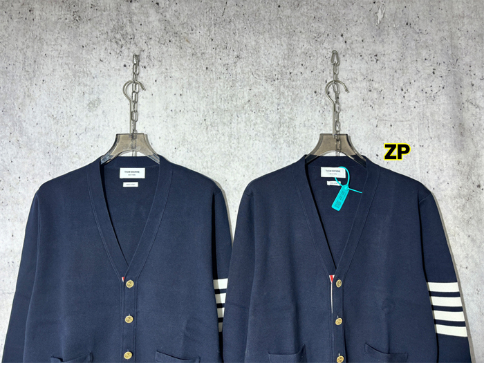 Thom Browne 톰브라운 사선완장 밀라노 스티치 코튼 크레이프 가디건 레플리카 9번 이미지 - 의류 | 세미샵 레플리카 사이트