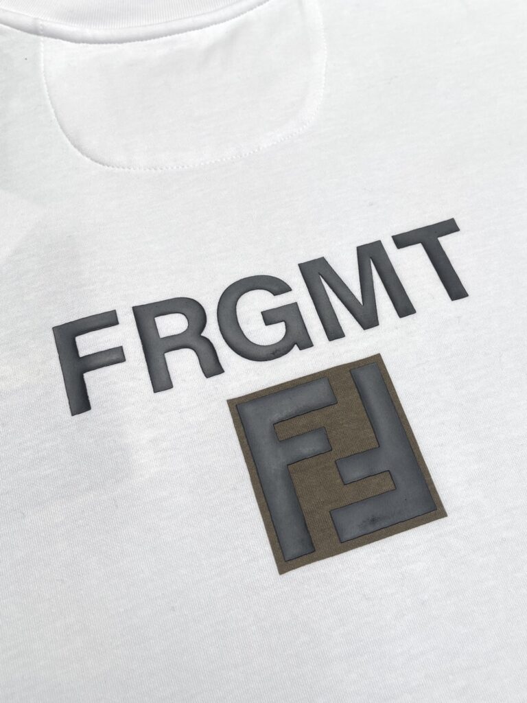 펜디 x FRGMT 라운드 반팔 티셔츠 화이트 - 상세 이미지
