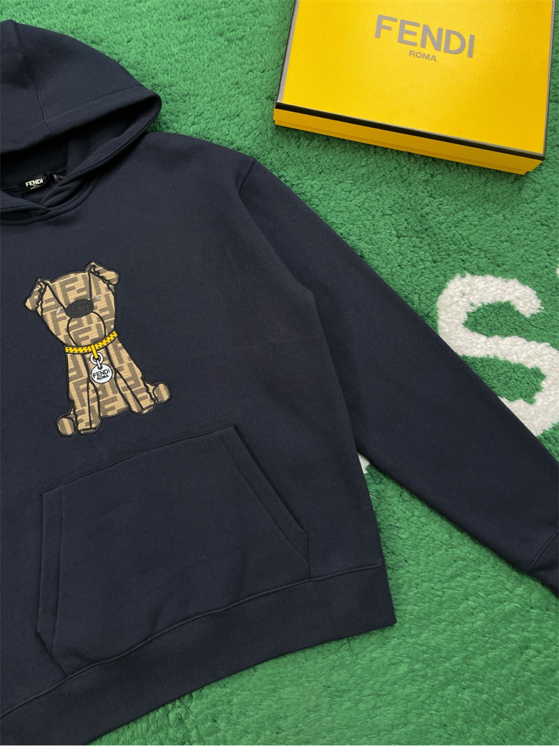 펜디 펜디 이토 FF 자카드 코튼 후드 스웨트셔츠 레플리카 7번 이미지 - 의류 | 세미샵 레플리카 사이트