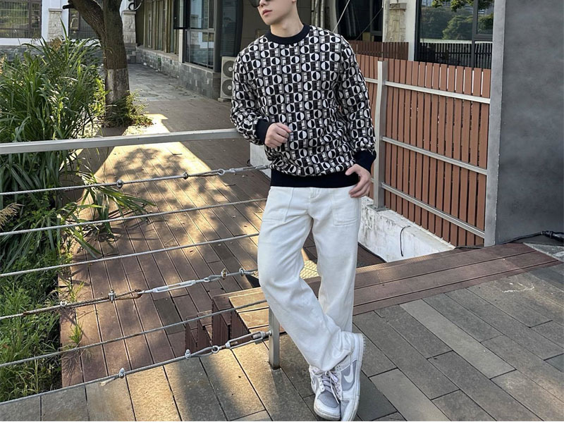 펜디 풀오버 울 멀티컬러 스웨터 （세븐） - 상세 이미지