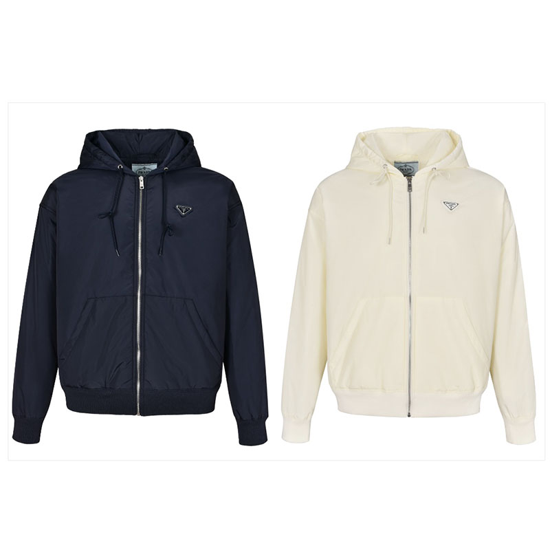 P R A D A 프라다 23FW 트라이앵글 로고 리버서블 후디 자켓 레플리카 1번 이미지 - 의류 | 세미샵 레플리카 사이트