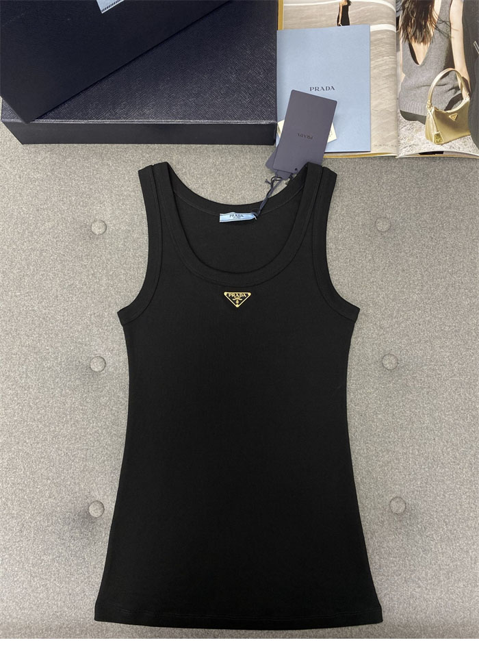 P R A D A 프라다 립 니트 저지 탱크 탑 2컬러 레플리카 3번 이미지 - 의류 | 세미샵 레플리카 사이트