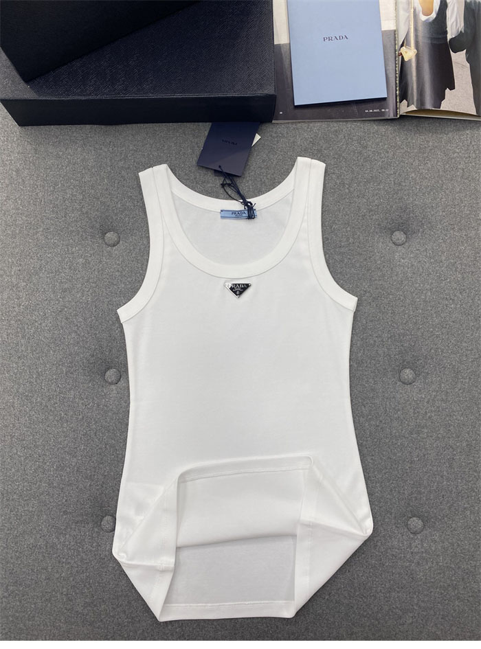 P R A D A 프라다 립 니트 저지 탱크 탑 2컬러 레플리카 9번 이미지 - 의류 | 세미샵 레플리카 사이트