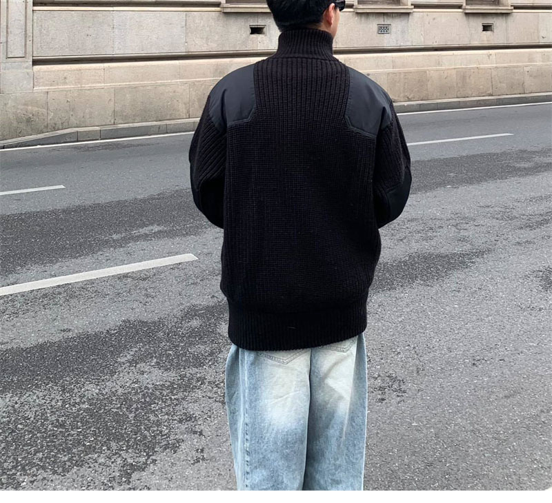 P R A D A 프라다 트라이앵글 로고 포켓 울 캐시미어 니트 자켓 레플리카 3번 이미지 - 의류 | 세미샵 레플리카 사이트