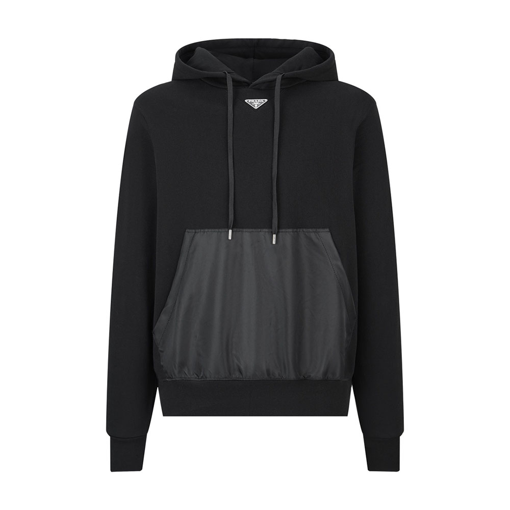 P R A D A 프라다 트라이앵글 로고 플리스 코튼 후디 레플리카 1번 이미지 - 의류 | 세미샵 레플리카 사이트