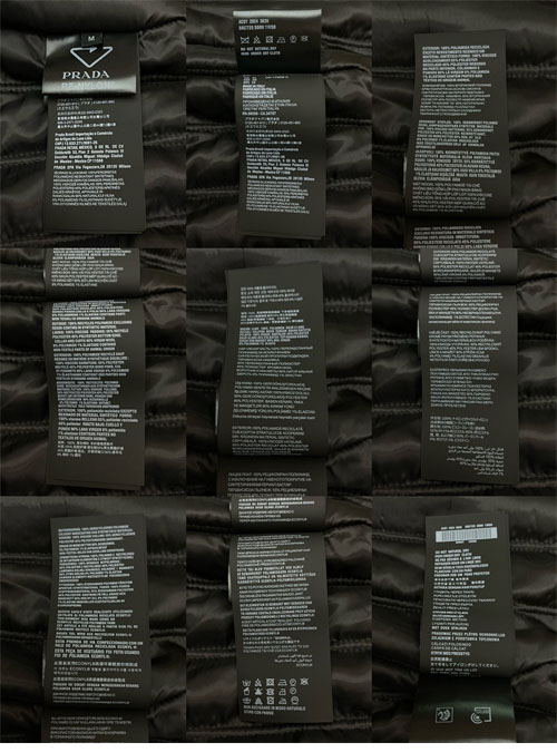 프라다 패치 리나일론 봄버 바시티 자켓 블루종（레어） - 상세 이미지