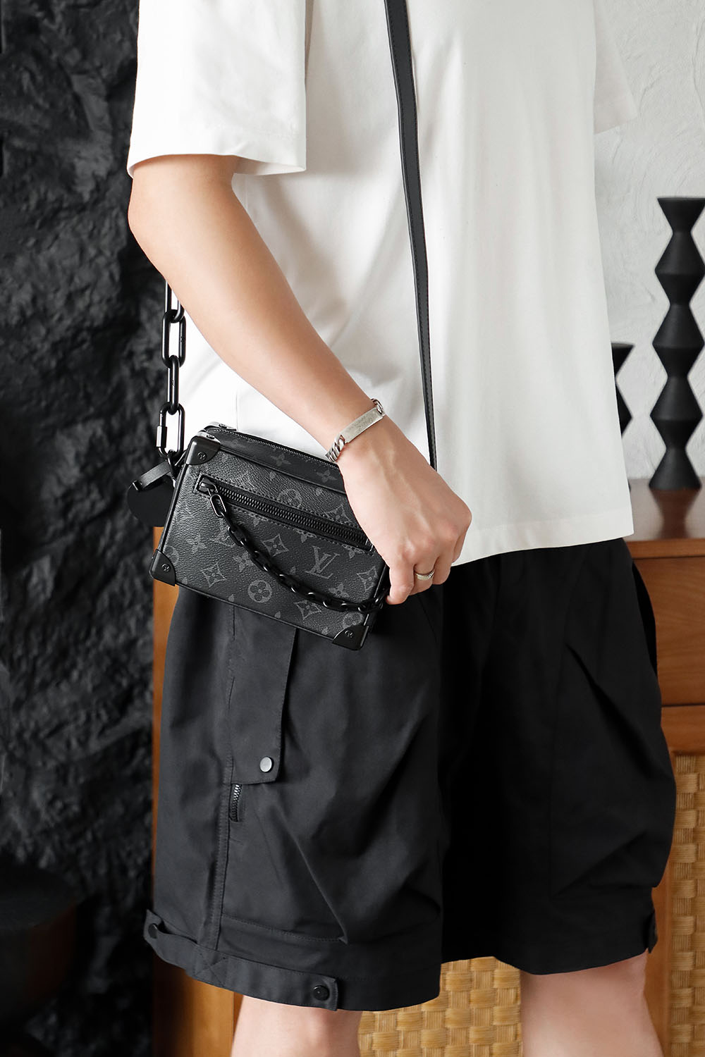 Louis Vuitton Highend Mini Soft Trunk Monogram Eclipse - 상세 이미지