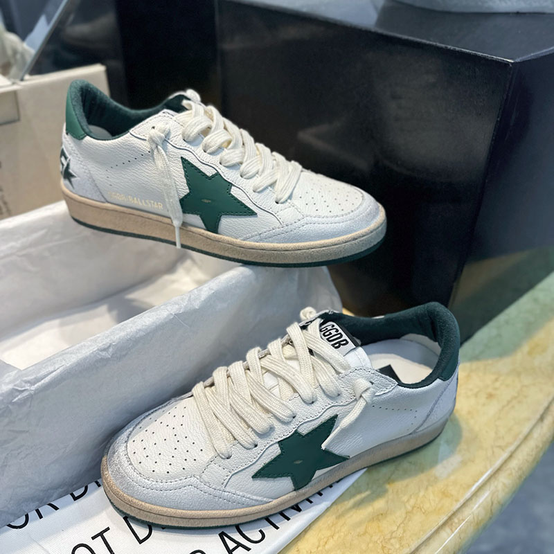 Golden Goose 골든구스 볼스타 스니커즈 그린 스타 레플리카 1번 이미지 - 신발 | 세미샵 레플리카 사이트