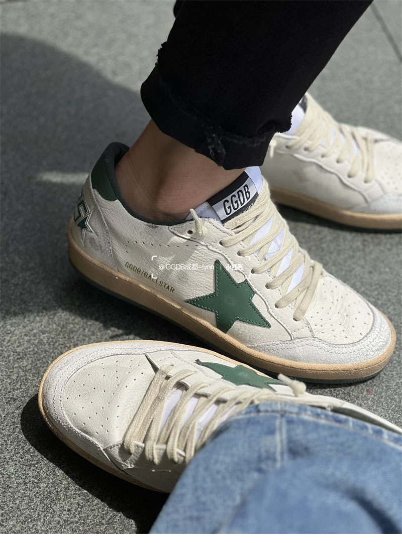 Golden Goose 골든구스 볼스타 스니커즈 그린 스타 레플리카 4번 이미지 - 신발 | 세미샵 레플리카 사이트