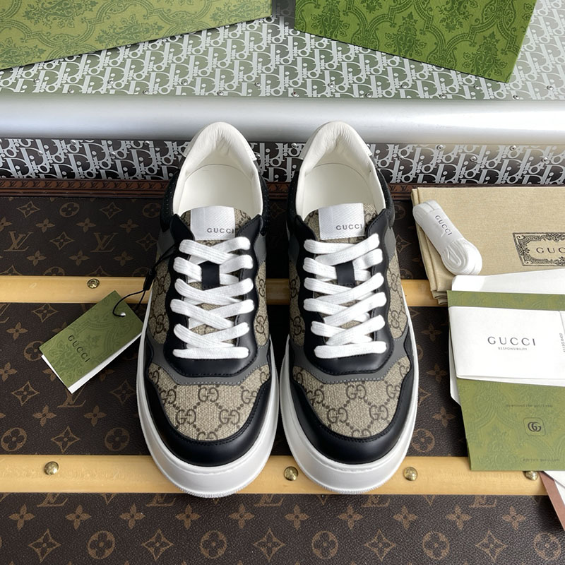 Gucci 구찌 GG 캔버스 스니커즈 베이지 블랙 수프림 레플리카 3번 이미지 - 신발 | 세미샵 레플리카 사이트