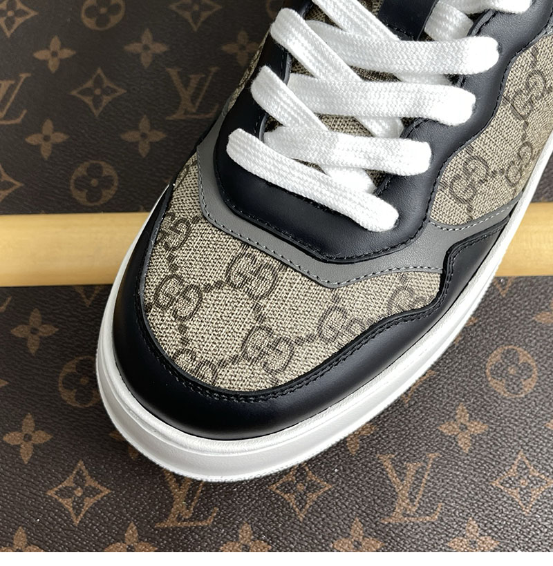 Gucci 구찌 GG 캔버스 스니커즈 베이지 블랙 수프림 레플리카 6번 이미지 - 신발 | 세미샵 레플리카 사이트