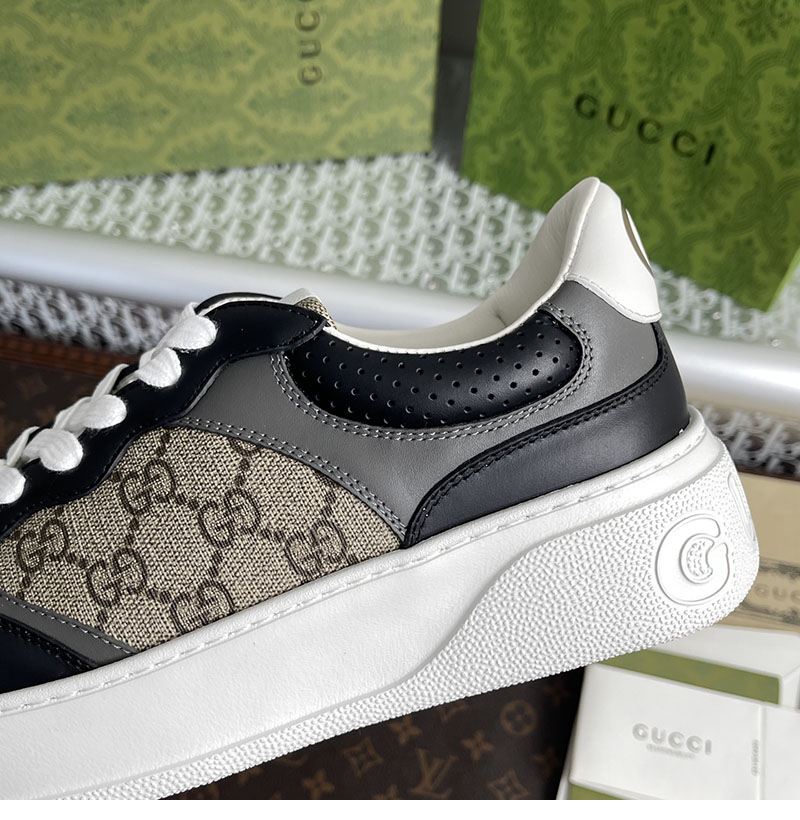 Gucci 구찌 GG 캔버스 스니커즈 베이지 블랙 수프림 레플리카 8번 이미지 - 신발 | 세미샵 레플리카 사이트