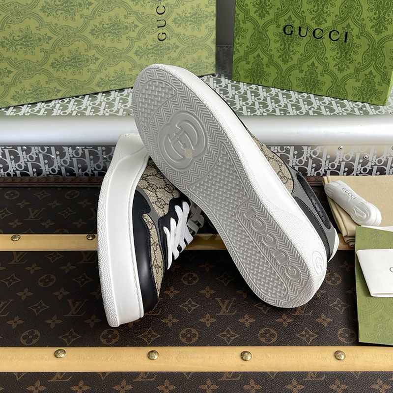 Gucci 구찌 GG 캔버스 스니커즈 베이지 블랙 수프림 레플리카 10번 이미지 - 신발 | 세미샵 레플리카 사이트