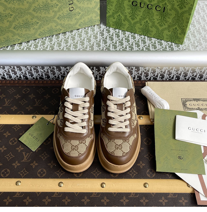 Gucci 구찌 GG 캔버스 스니커즈 브라운 GG 수프림 레플리카 4번 이미지 - 신발 | 세미샵 레플리카 사이트