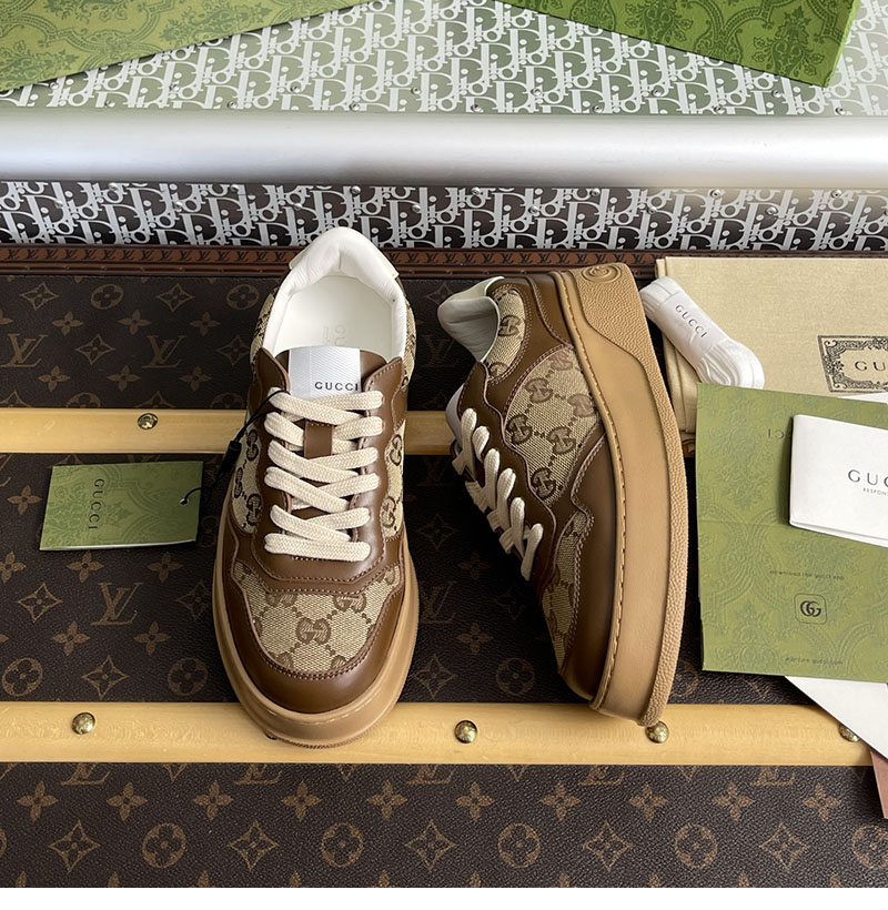 Gucci 구찌 GG 캔버스 스니커즈 브라운 GG 수프림 레플리카 5번 이미지 - 신발 | 세미샵 레플리카 사이트
